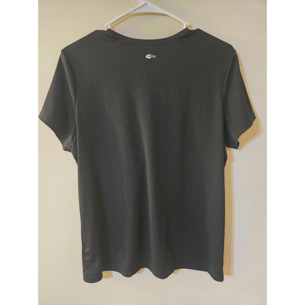 Adidas womens Black Short Sleeve Activewear T-Shirt, Size Large - Picture 5 of 5